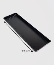 قالب تفلون تارت کف جدا مستطیل 10 در 35 سانت