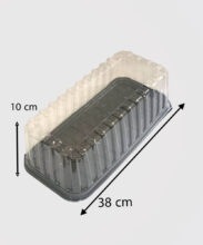 ظرف کیک طلقی رولتی بزرگ