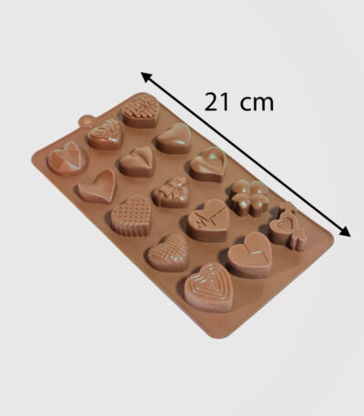 قالب سیلیکونی قلب شکلاتی بزرگ