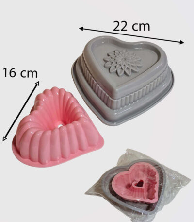 قالب ژله پلاستیکی 2 قلب نیو