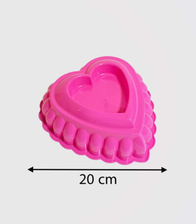 قالب ژله پلاستیکی قلب گود