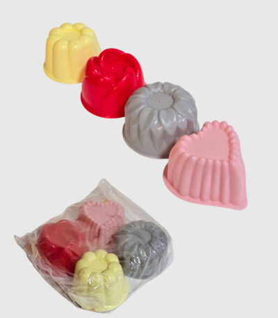 قالب ژله میکس پلاستیکی 4 عددی