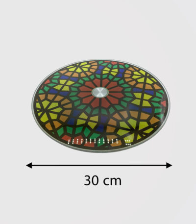 گردون شیشه ای طرحدار