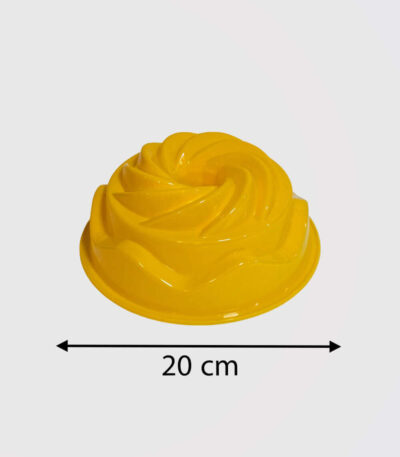 قالب ژله پلاستیکی شیفون نیم پیچ