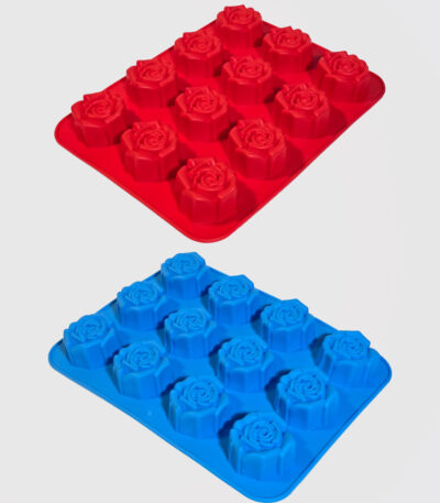 قالب سیلیکونی مافین رز 12 خانه