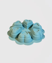 قالب سیلیکونی 6 قلب گرد