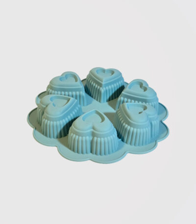 قالب سیلیکونی 6 قلب گرد