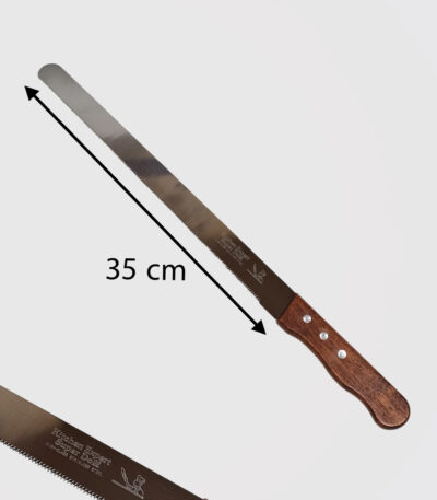 چاقو دسته چوبی دندانه ریز 35 سانت