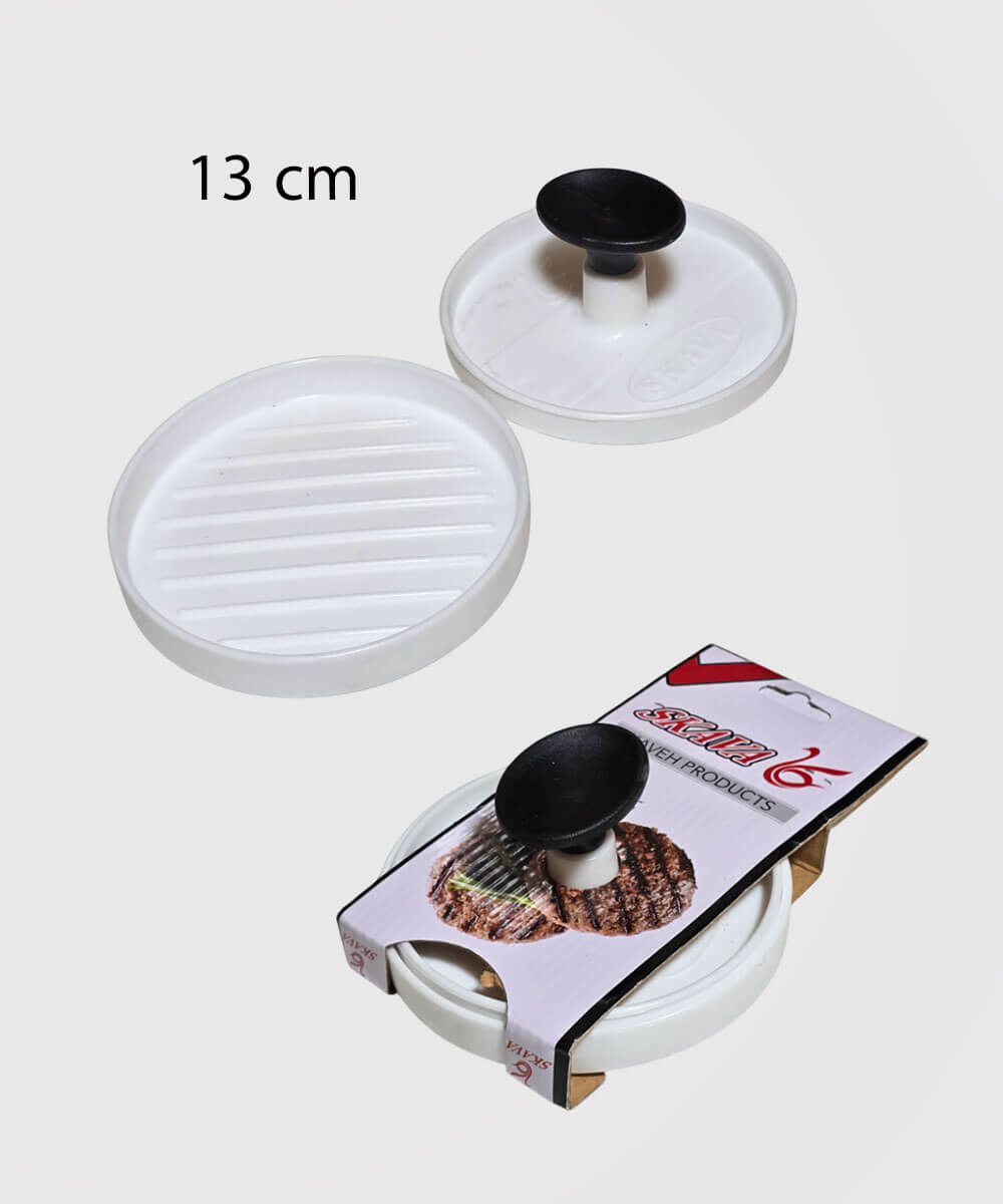 قالب همبرگر 13 سانت پلاستیکی قالب همبرگر 13 سانت پلاستیکی